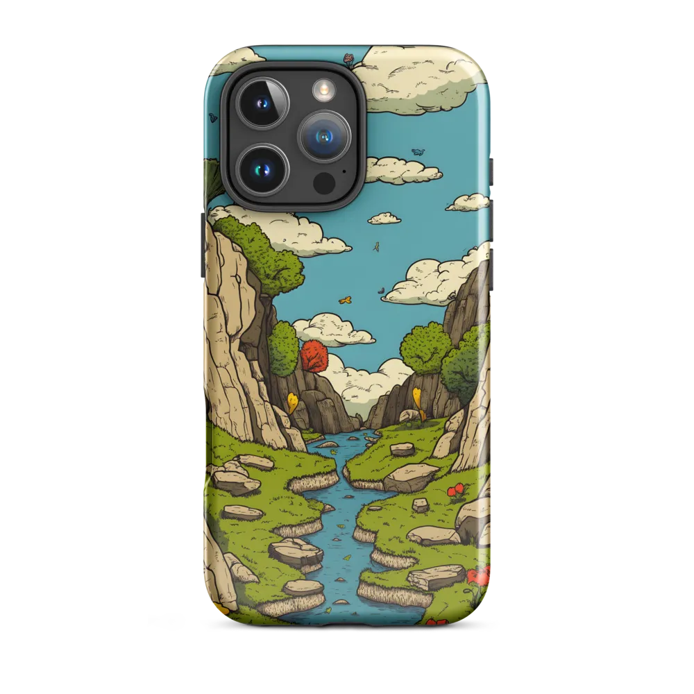 Whimsical Serenity: A Canyon Landscape
