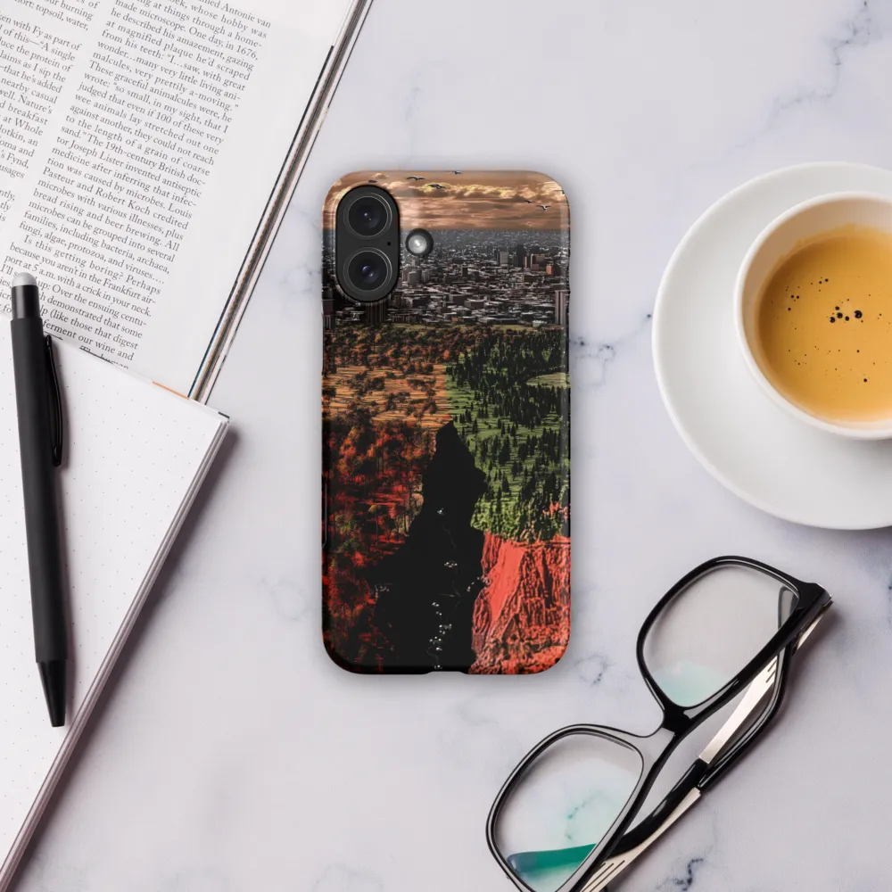 Harmony and Dissonance: A Landscape of Contrasts | Phone Case |  16 Plus | Snap Case | Matte