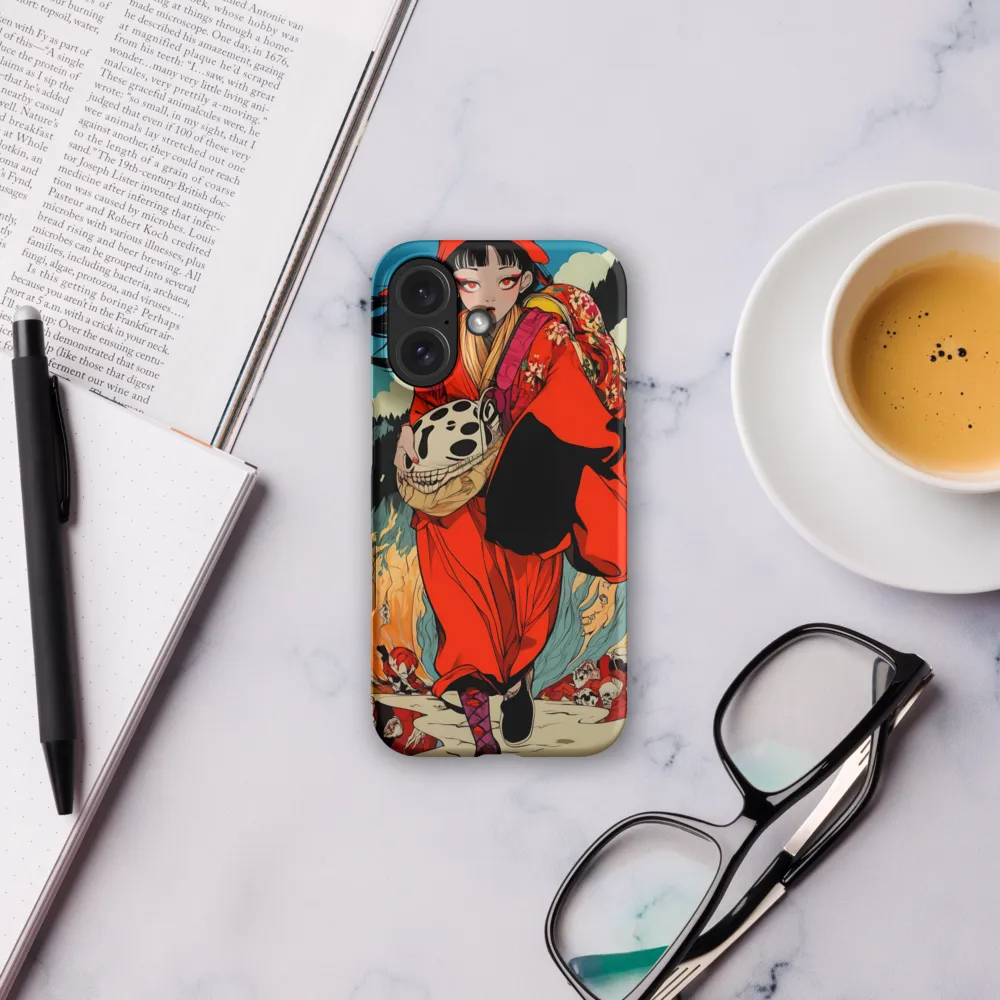 The Girl in Flames | Phone Case |  16 | Snap Case | Matte