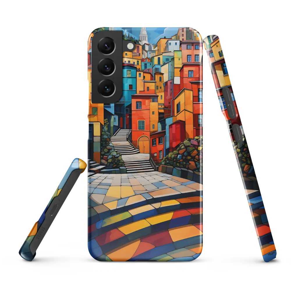 Vibrant Village: A Cubist Journey