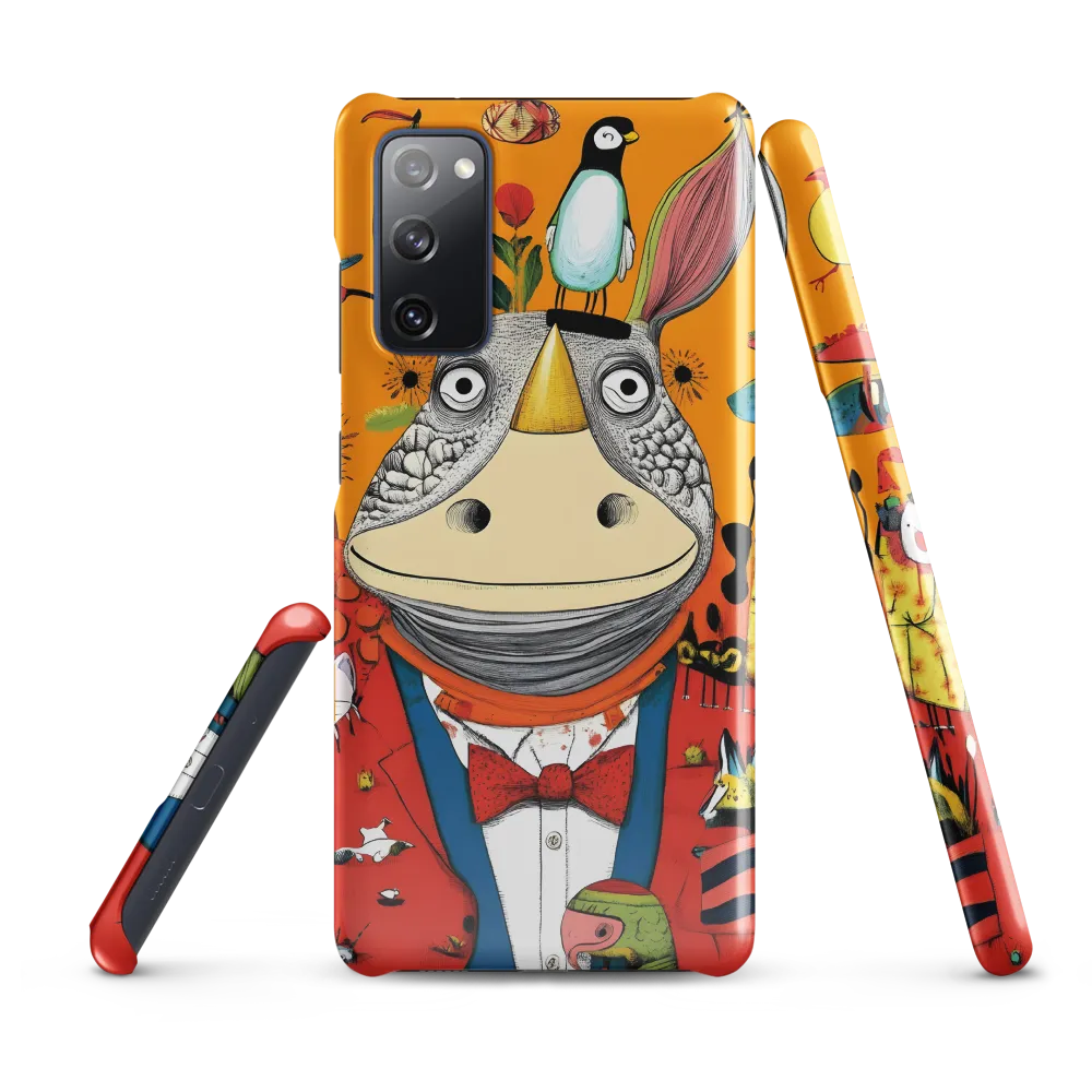 Whimsical Rhinoceros: A Playful Encounter