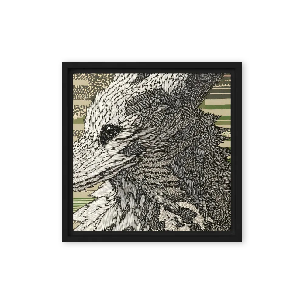 Reflections of the Forest | Canvas with Black Frame | 12″×12″