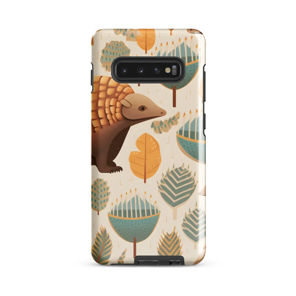 Pangolins in a Whimsical Habitat | Phone Case |  S10 Plus | Tough Case | Glossy