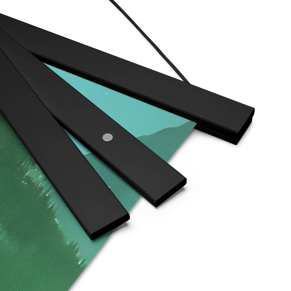 Reflections of Tranquility | Poster With Black Wood Hanger | 14″×14″