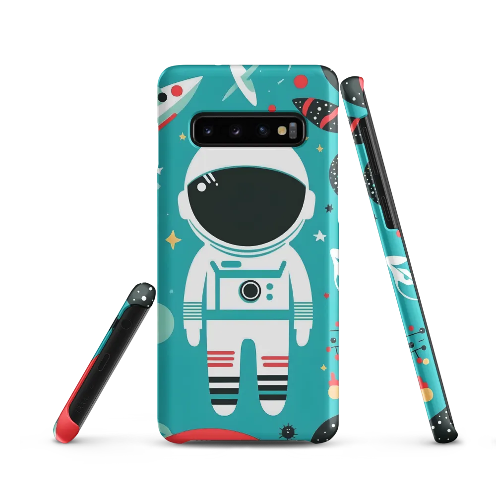 Whimsical Astronaut in Cosmic Wonderland