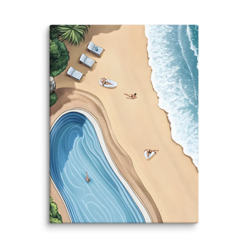 Serenity by the Shore | Canvas | 18″×24″