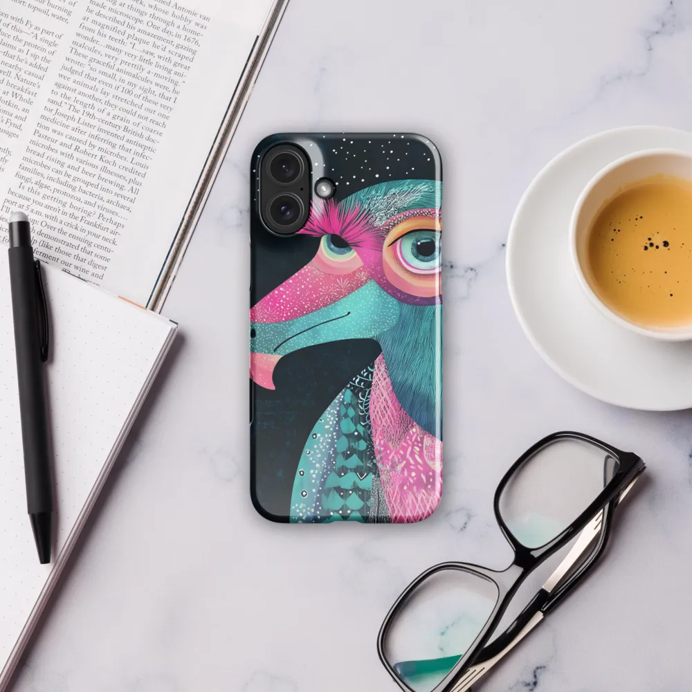 Whimsical Vulture: A Dance of Colors | Phone Case |  16 Plus | Snap Case | Glossy
