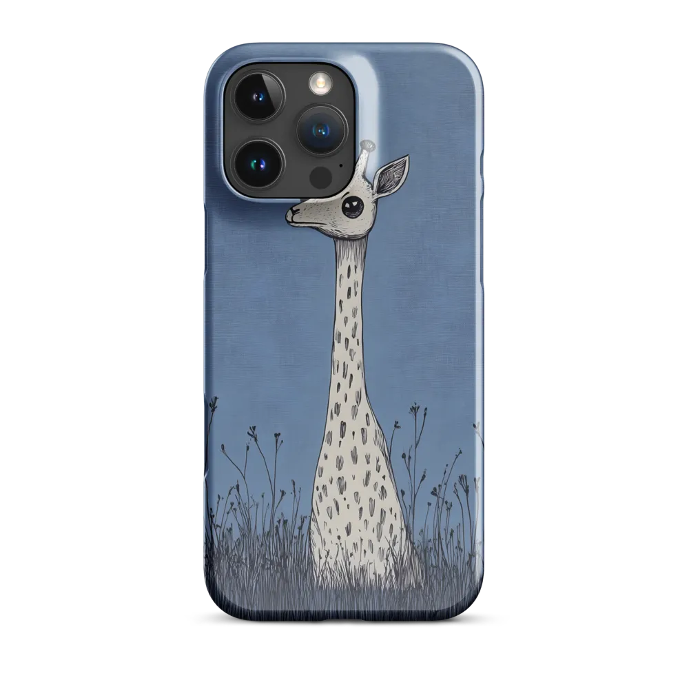 Whimsical Giraffe in Blue