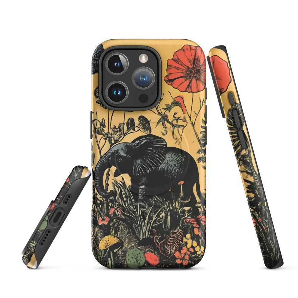Floral Majesty: The Elephant's Sanctuary