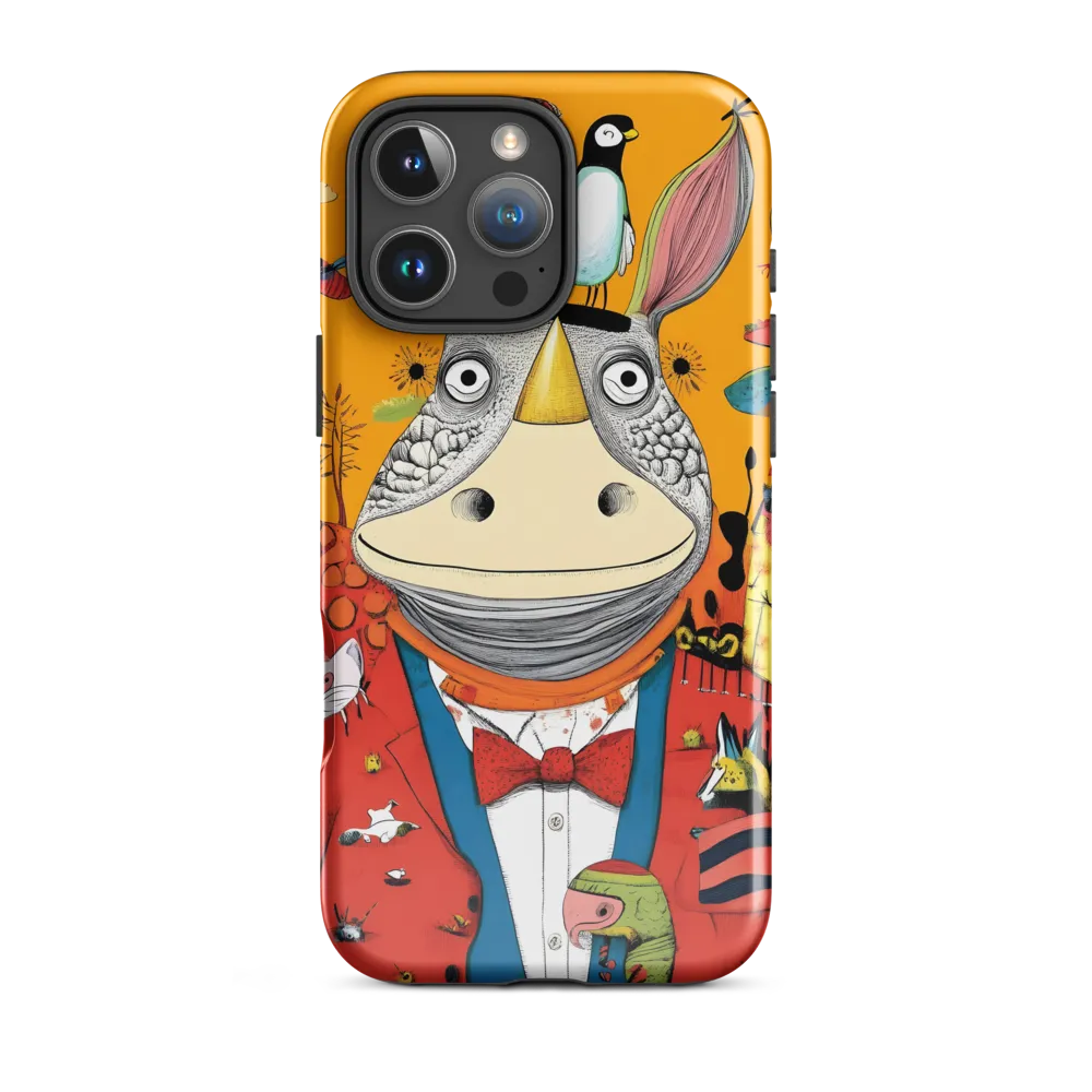 Whimsical Rhinoceros: A Playful Encounter
