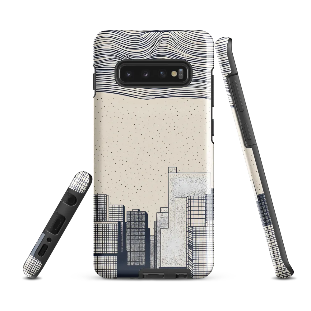 Urban Patterns: A Minimalist Skyline | Phone Case |  S10 Plus | Tough Case | Glossy