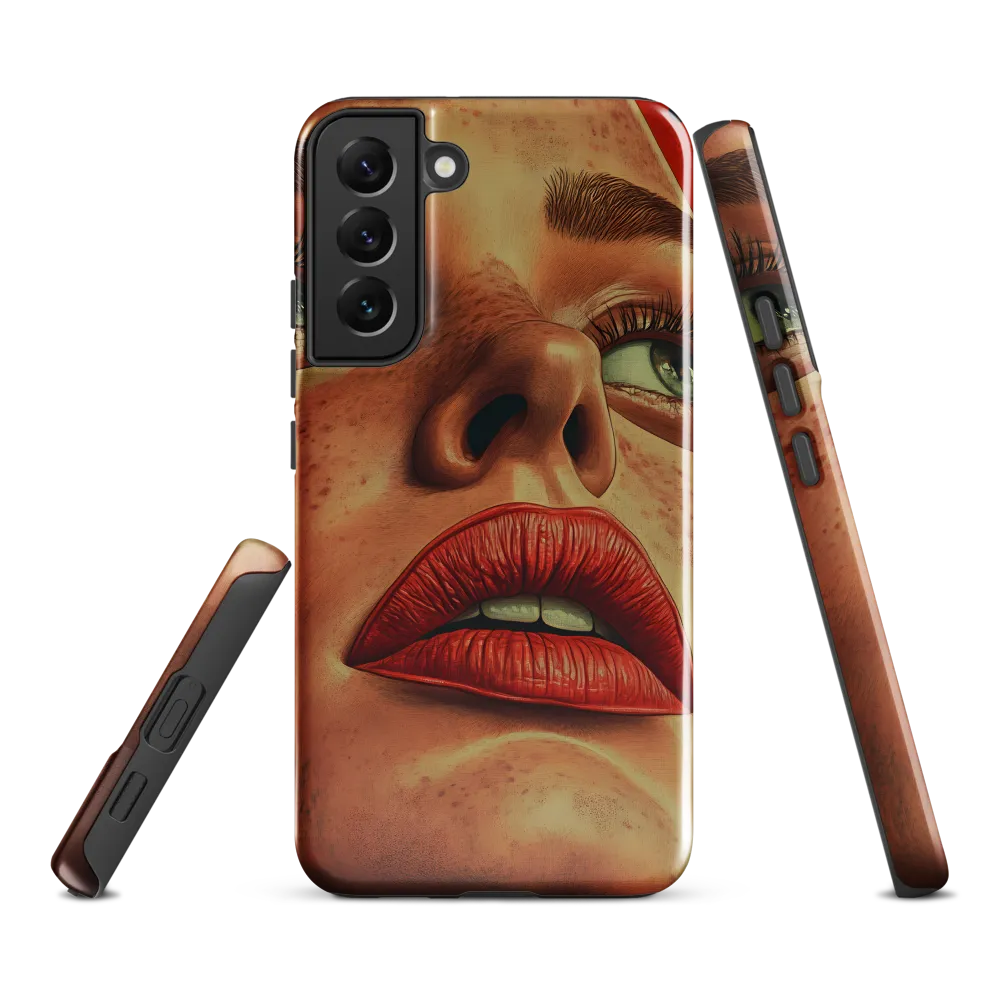 Red Intensity: A Portrait of Elegance