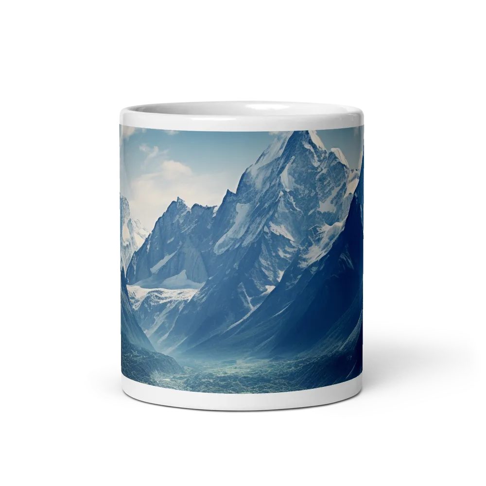 Majestic Serenity: A Landscape of Mountains and Rivers | Mugs | Multiple Sizes & Colors