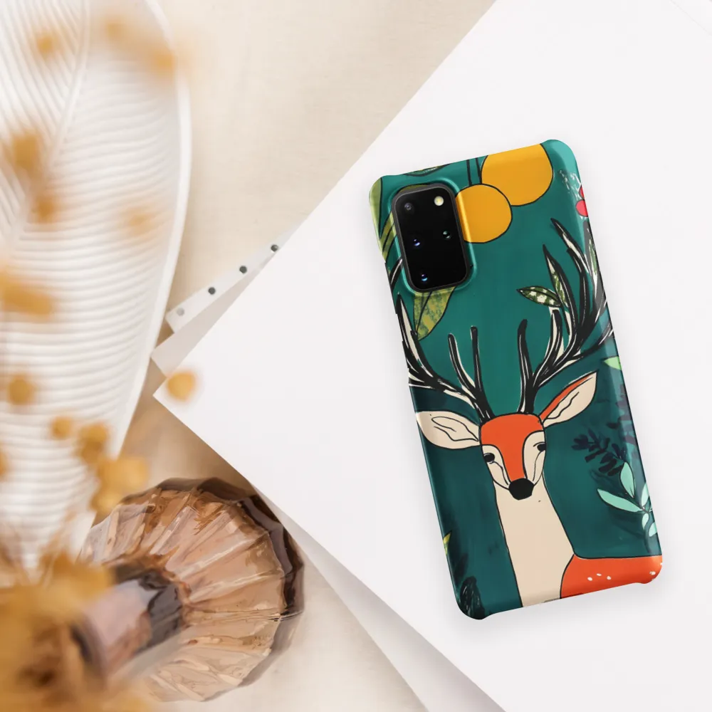 Nature's Embrace: The Majestic Deer | Phone Case |  S20 Plus | Snap Case | Matte