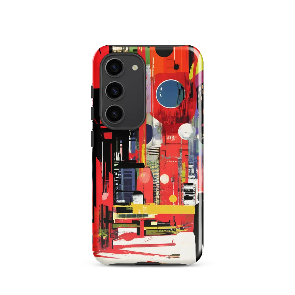 Urban Echoes: A Futuristic Reverie | Phone Case |  S23 | Tough Case | Glossy