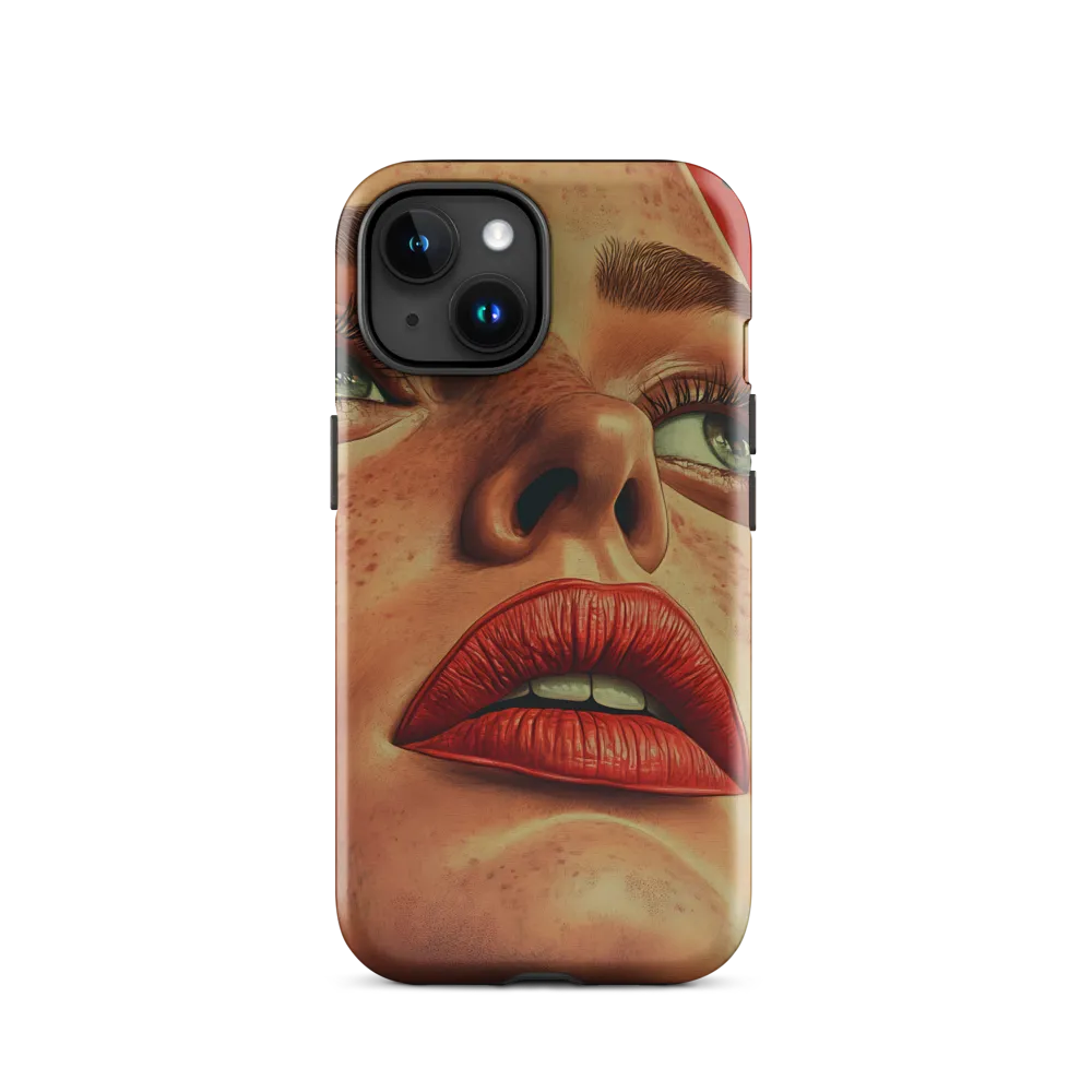 Red Intensity: A Portrait of Elegance