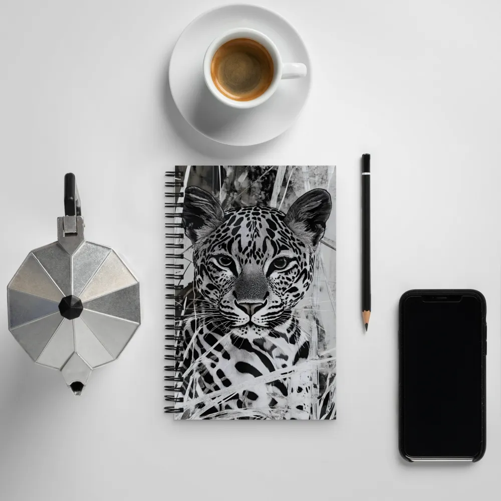 Majestic Gaze: The Leopard's Portrait | Spiral Notebook