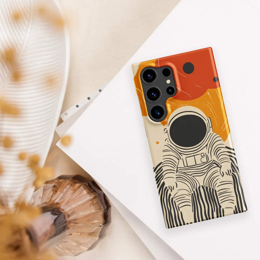 Astronaut in Cosmic Thoughts | Phone Case |  S24 Ultra | Snap Case | Matte
