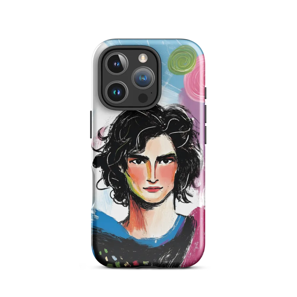 Vibrant Portrait of Youth | Phone Case |  16 Pro | Tough Case | Glossy