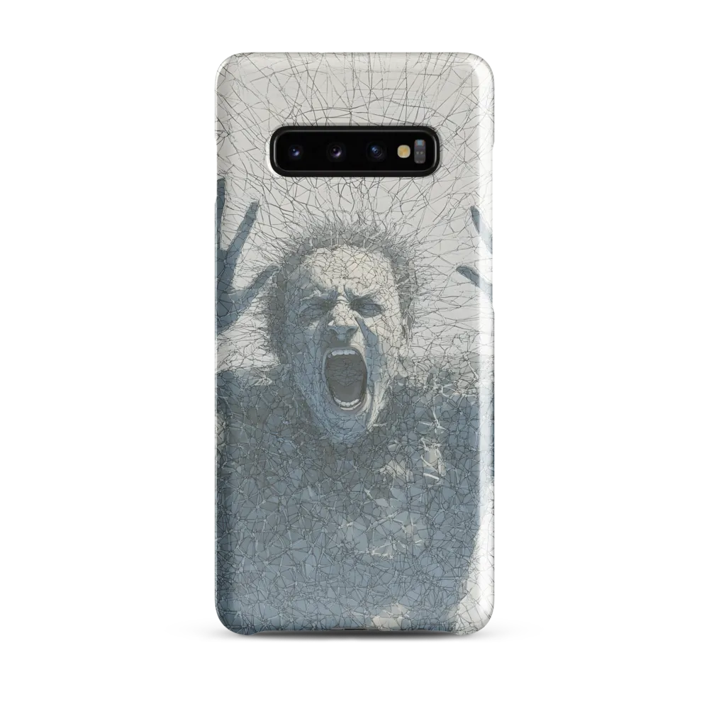 Breaking Free: An Expression of Anguish | Phone Case |  S10 Plus | Snap Case | Glossy