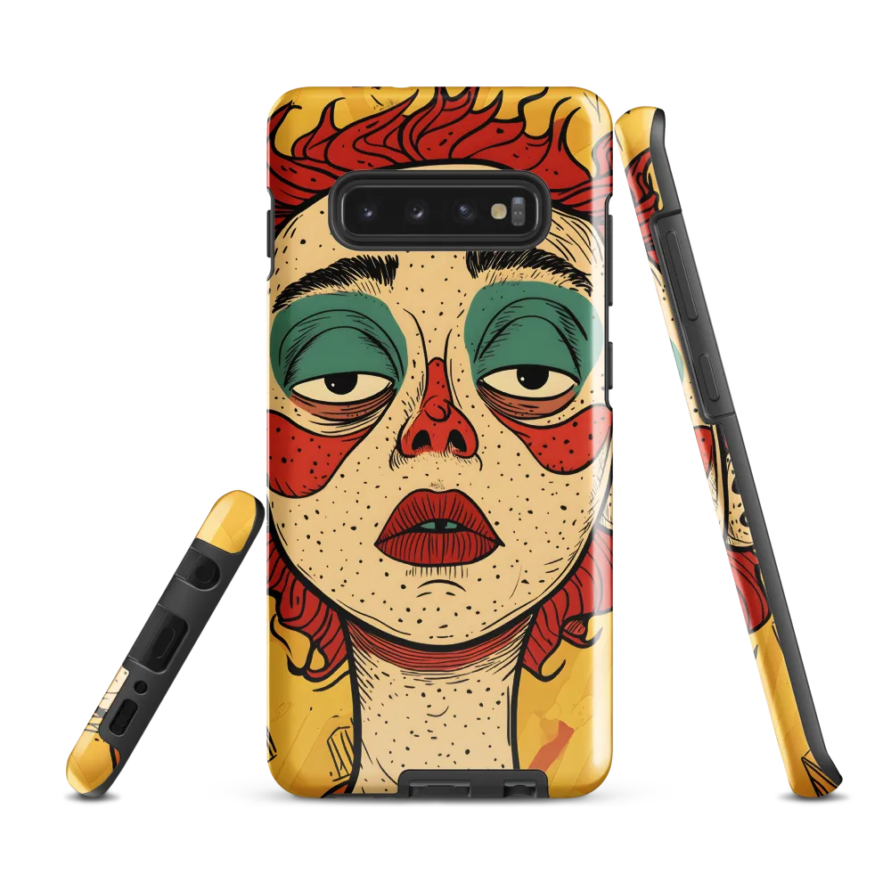 Contemplative Clown | Phone Case |  S10 Plus | Tough Case | Glossy