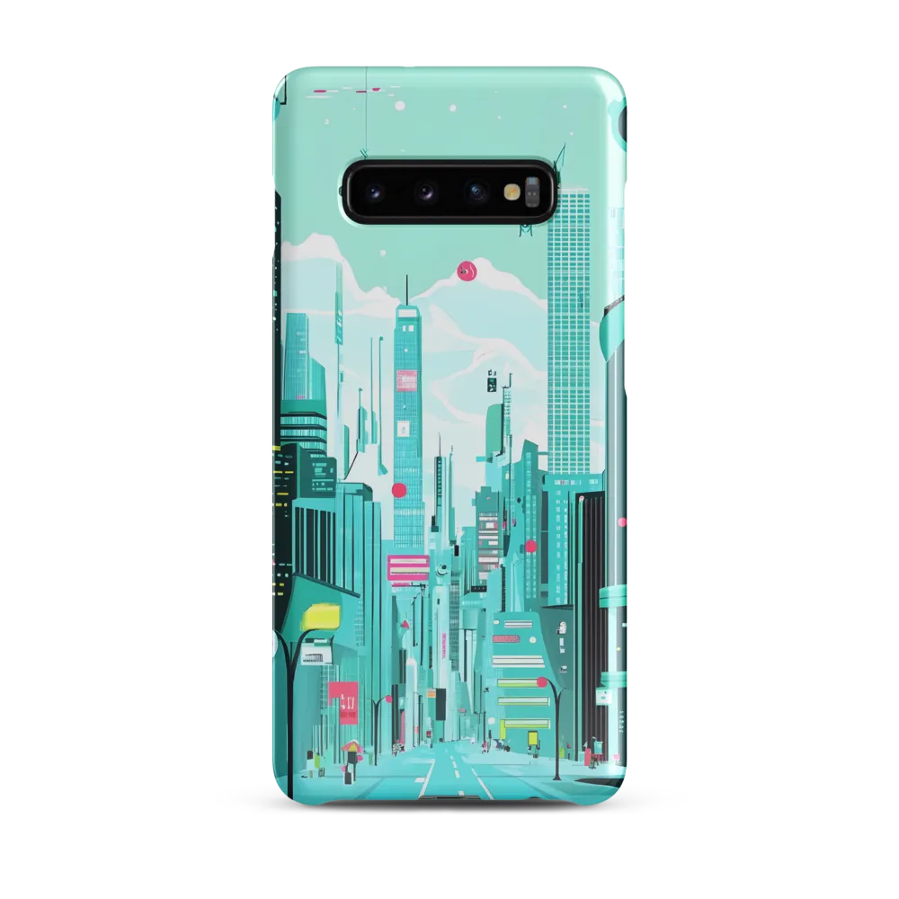 Urban Dreams: A Futuristic Cityscape | Phone Case |  S10 Plus | Snap Case | Glossy