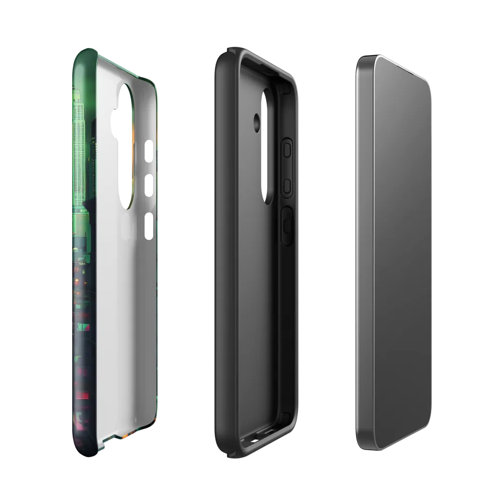 Urban Surrealism: Neon Dreams | Phone Case |  S24 | Tough Case | Glossy
