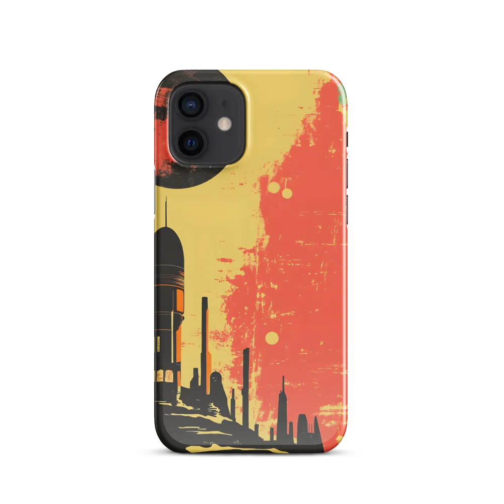 Journey to the Stars: A Retro-Futuristic Landscape | Phone Case |  12 | Snap Case | Glossy