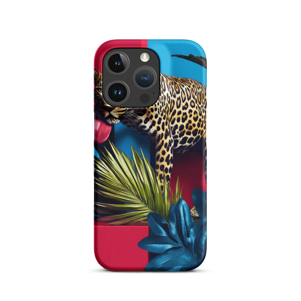 Playful Leopard in Vibrant Paradise