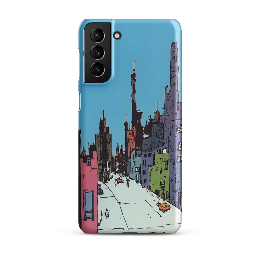 Vibrant Cityscape under the Moon