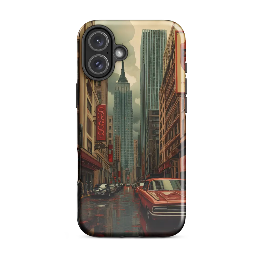 Nostalgic Cityscape: Reflections of a Forgotten Era | Phone Case |  16 Plus | Tough Case | Glossy