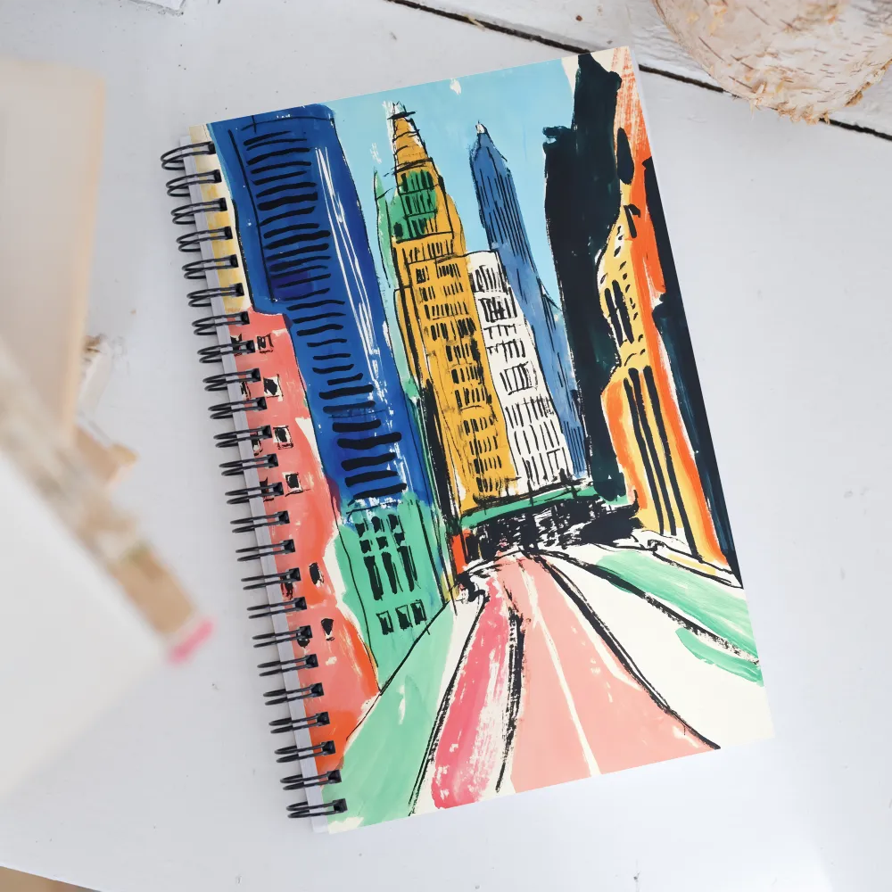 Urban Symphony in Color | Spiral Notebook