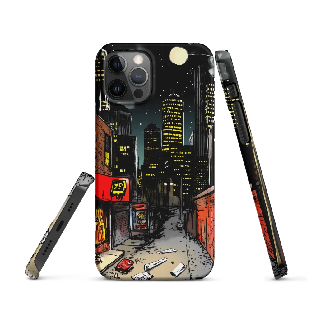 Nocturnal Cityscape: The Hidden Alley | Phone Case |  12 Pro | Snap Case | Matte