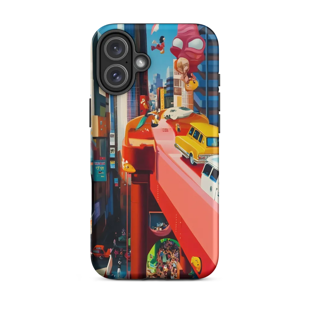 Urban Whimsy: A Colorful Cityscape