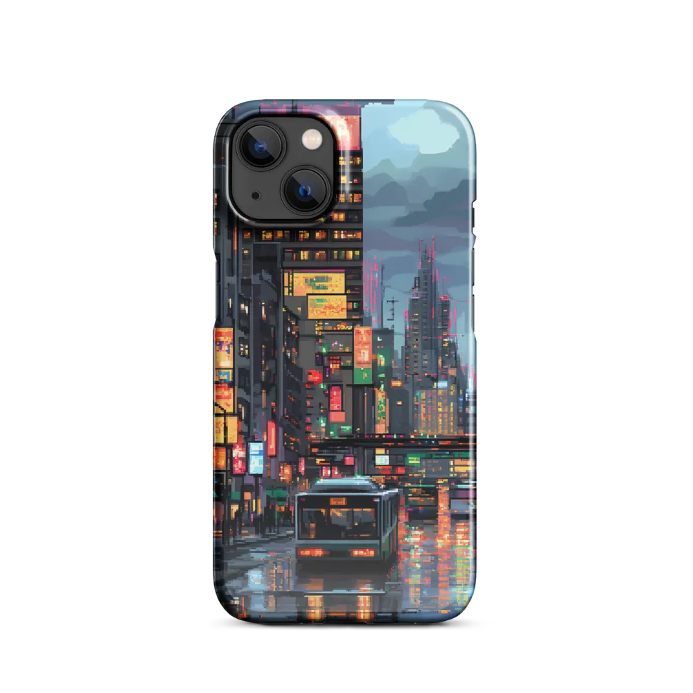 Neon Dreams: A Pixelated Urban Night