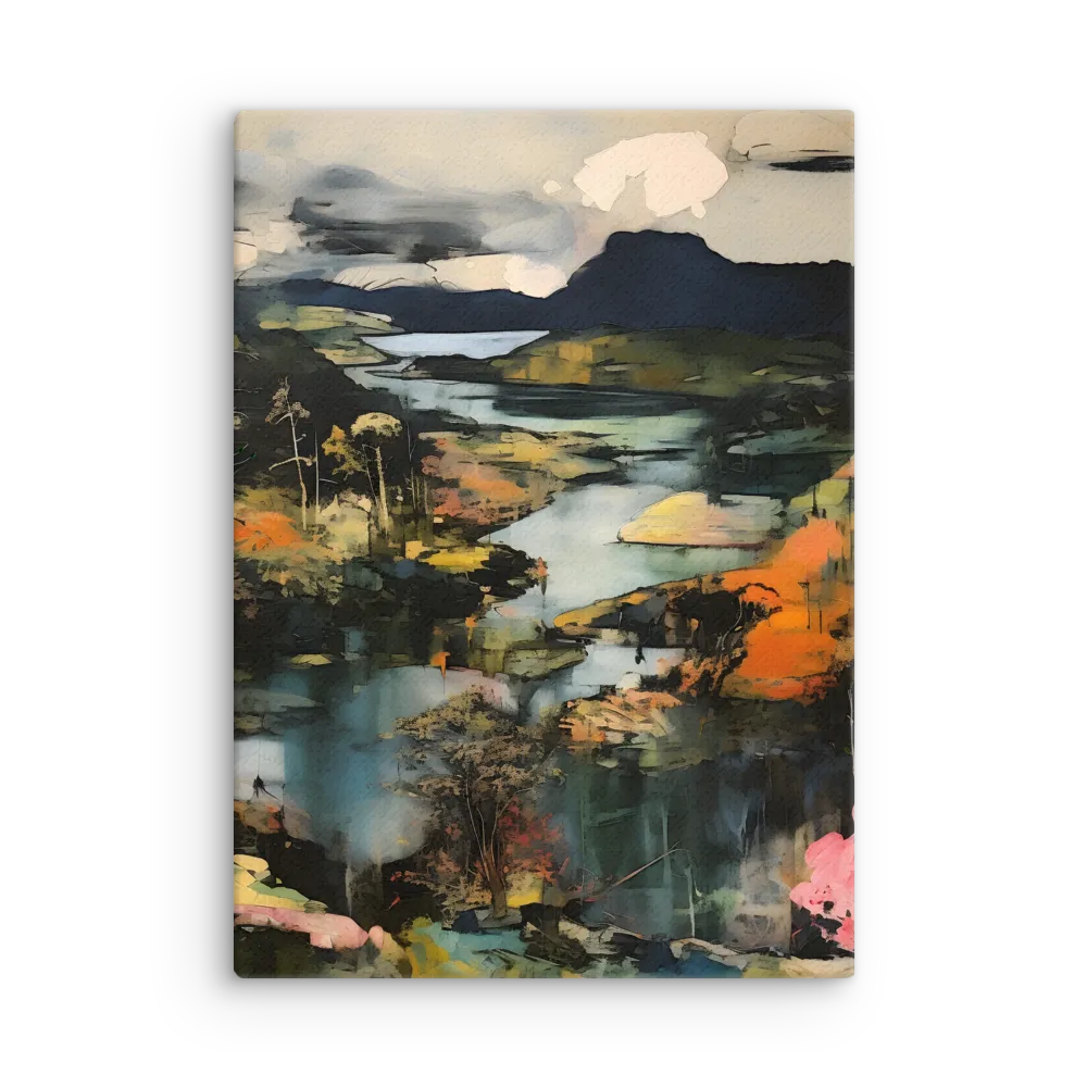 Harmony of Nature: An Abstract Journey | Thin Canvas | 20″×28″