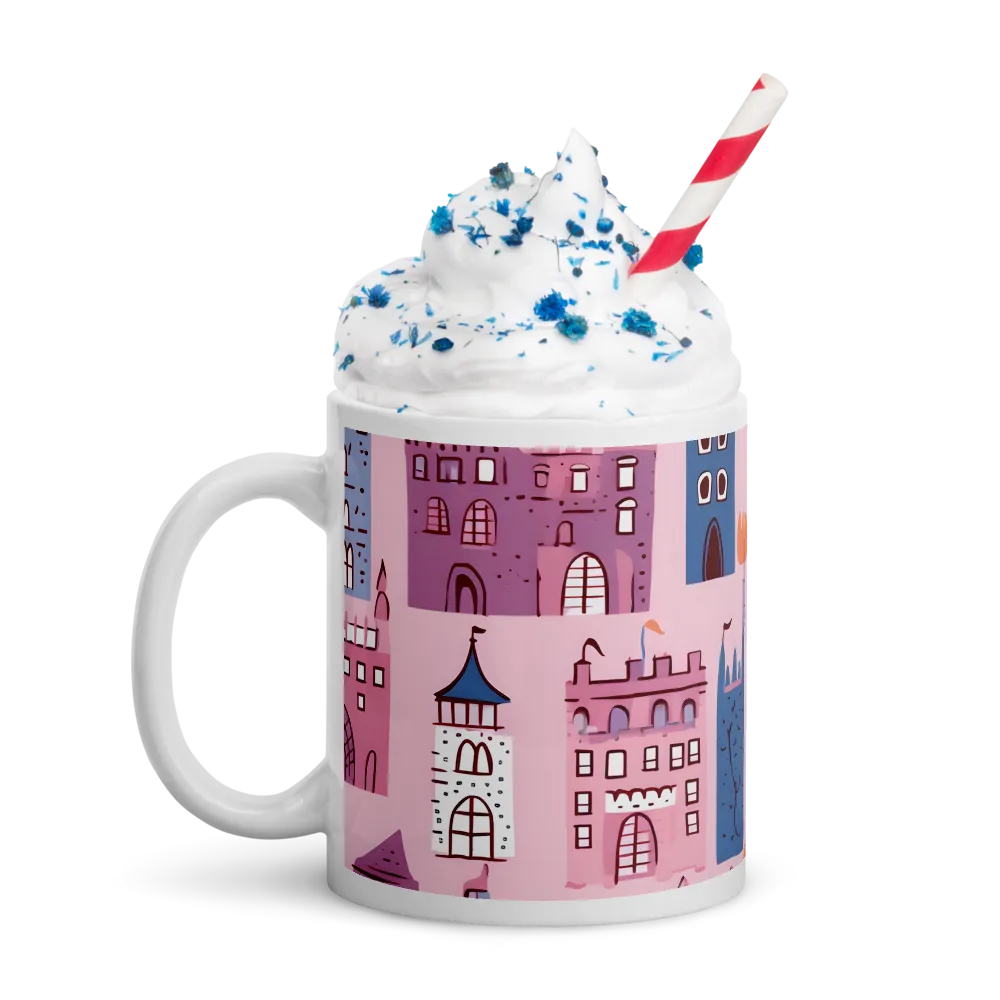 Whimsical Castles: A Playful Tapestry | Mugs | Multiple Sizes & Colors