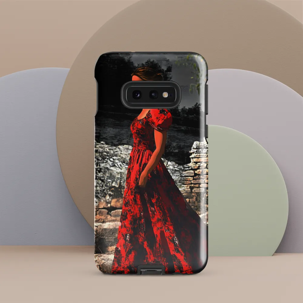 Elegance in Red | Phone Case |  S10e | Tough Case | Glossy