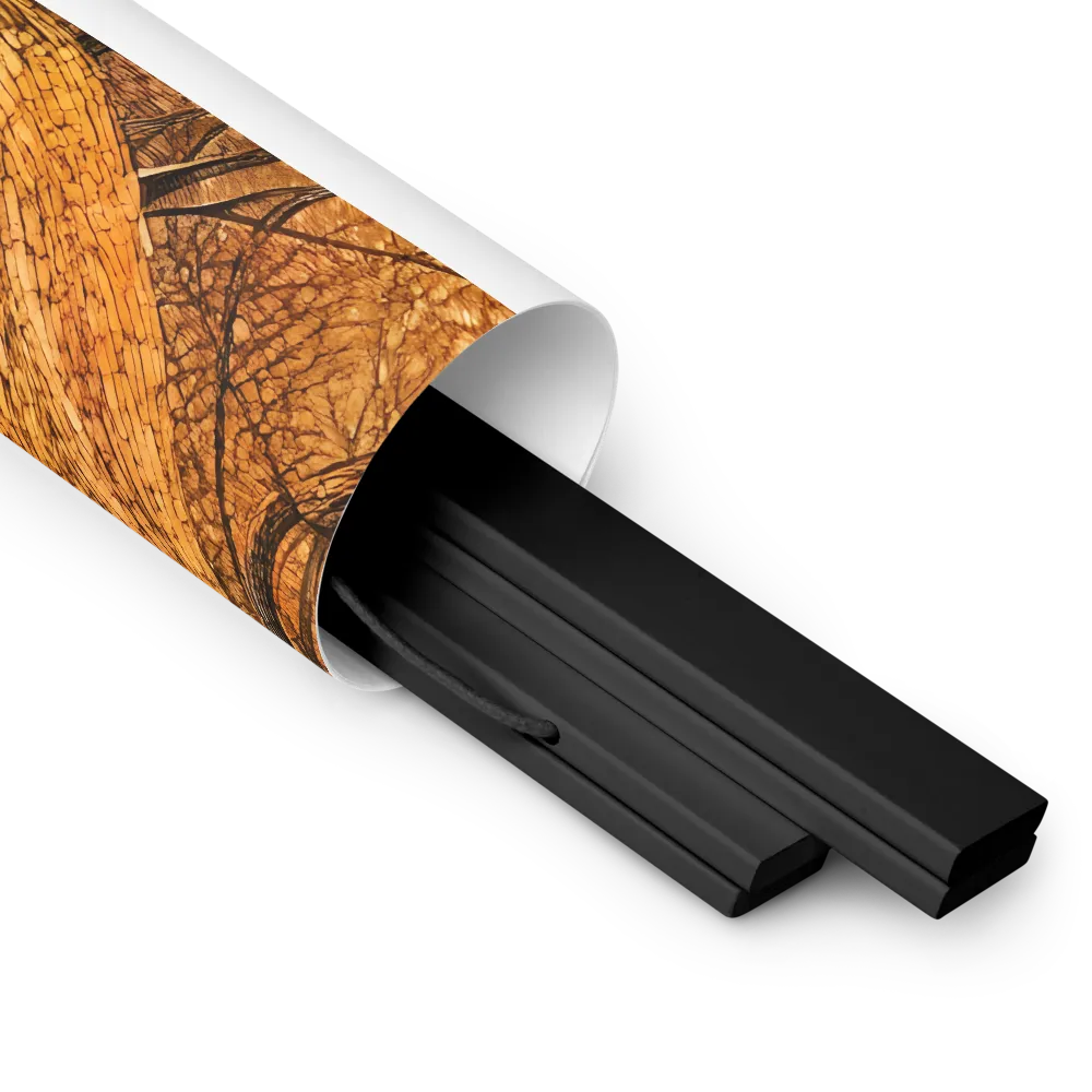 Embrace of Autumn | Poster With Black Wood Hanger | 18″×24″