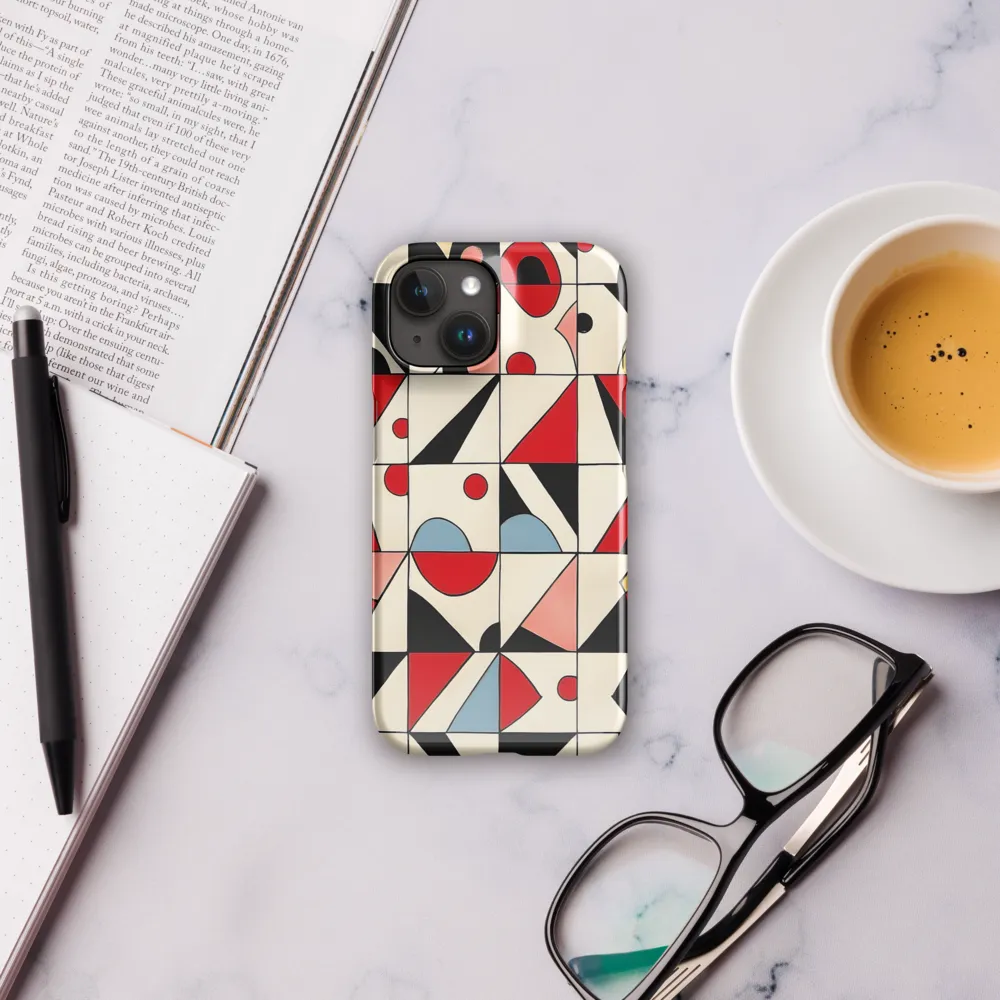 Dynamic Geometric Harmony | Phone Case |  15 | Snap Case | Glossy