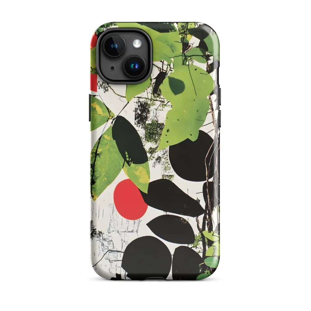 Nature's Geometry: A Contemporary Collage | Phone Case |  15 Plus | Tough Case | Glossy