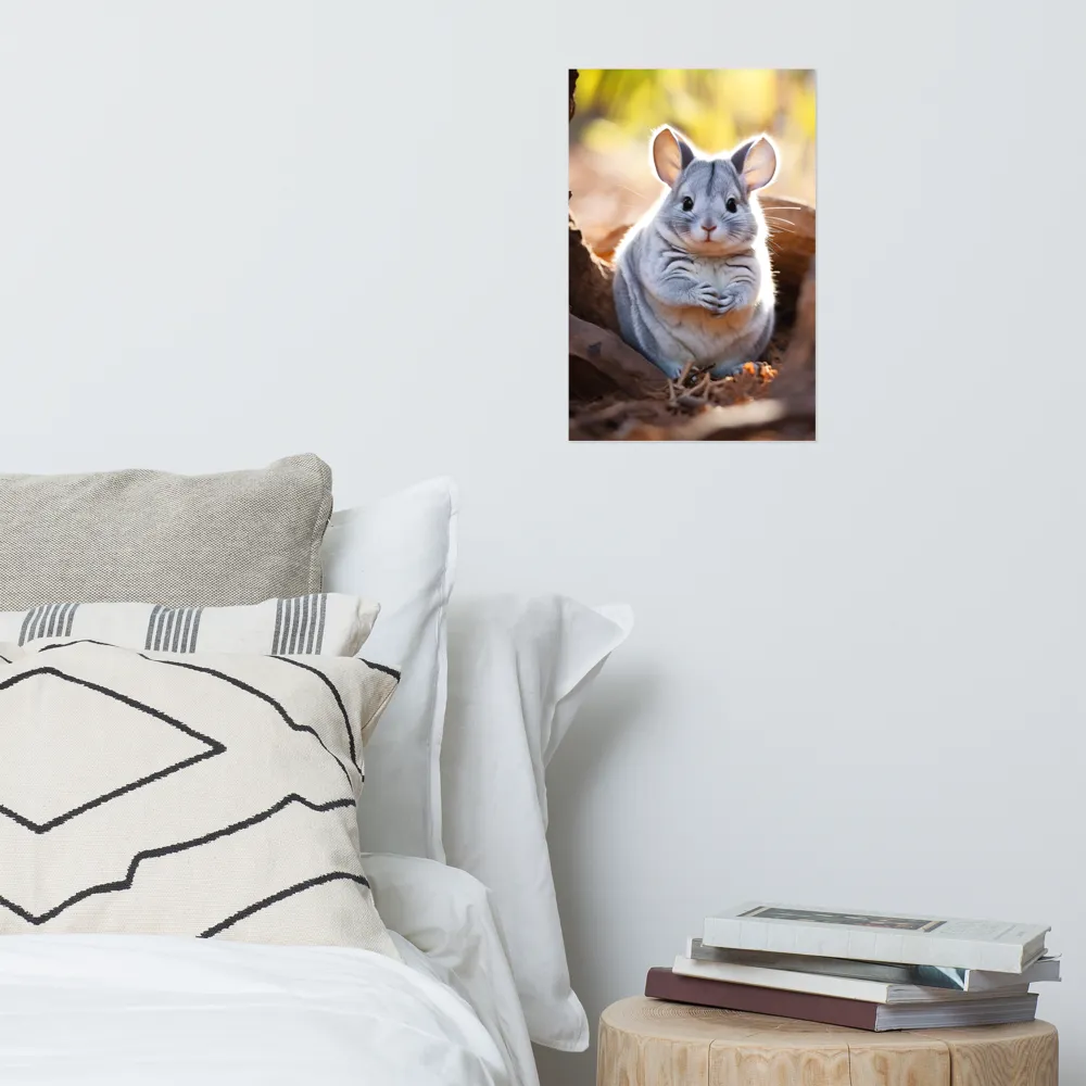 Gentle Whispers of Nature: The Chinchilla | Poster | 12″×18″