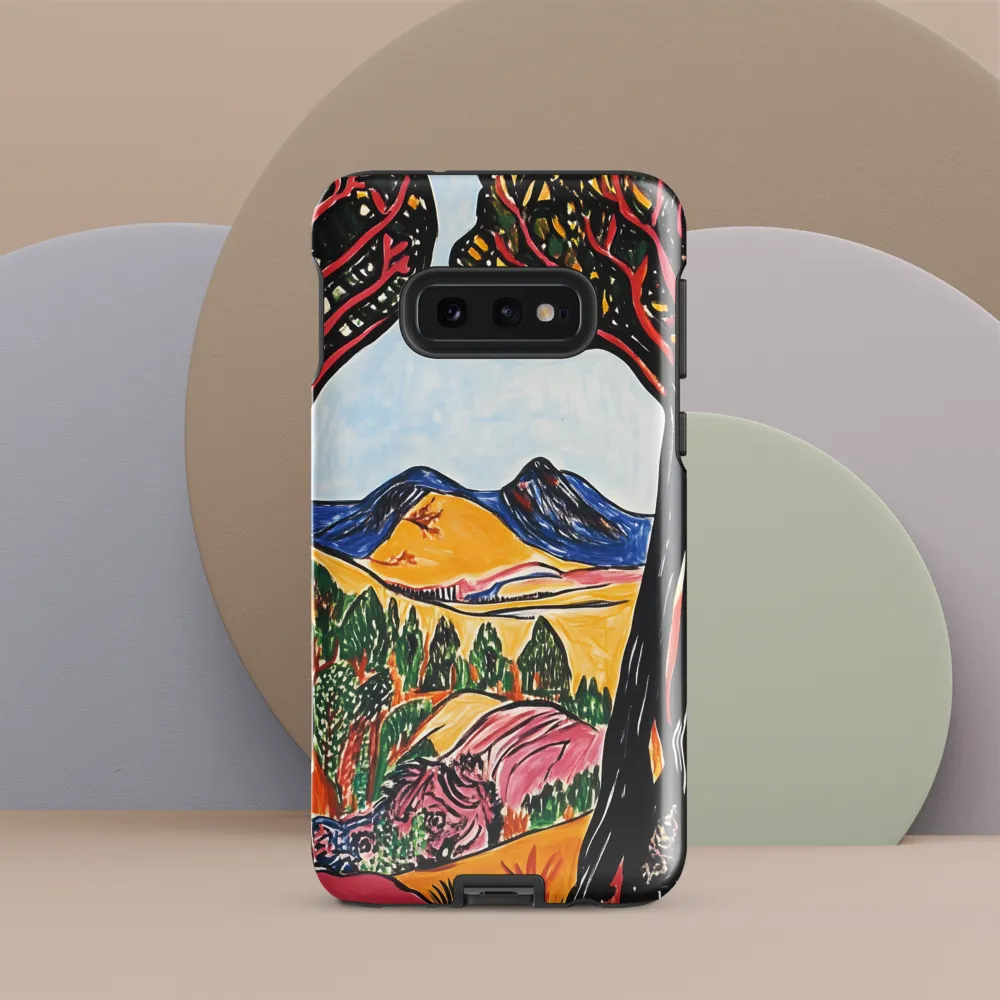 Vibrant Nature's Embrace | Phone Case |  S10e | Tough Case | Glossy