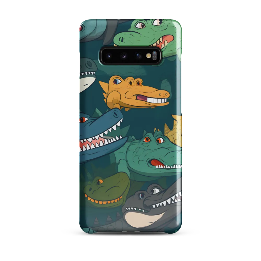 Cheerful Crocodilian Parade | Phone Case |  S10 Plus | Snap Case | Glossy