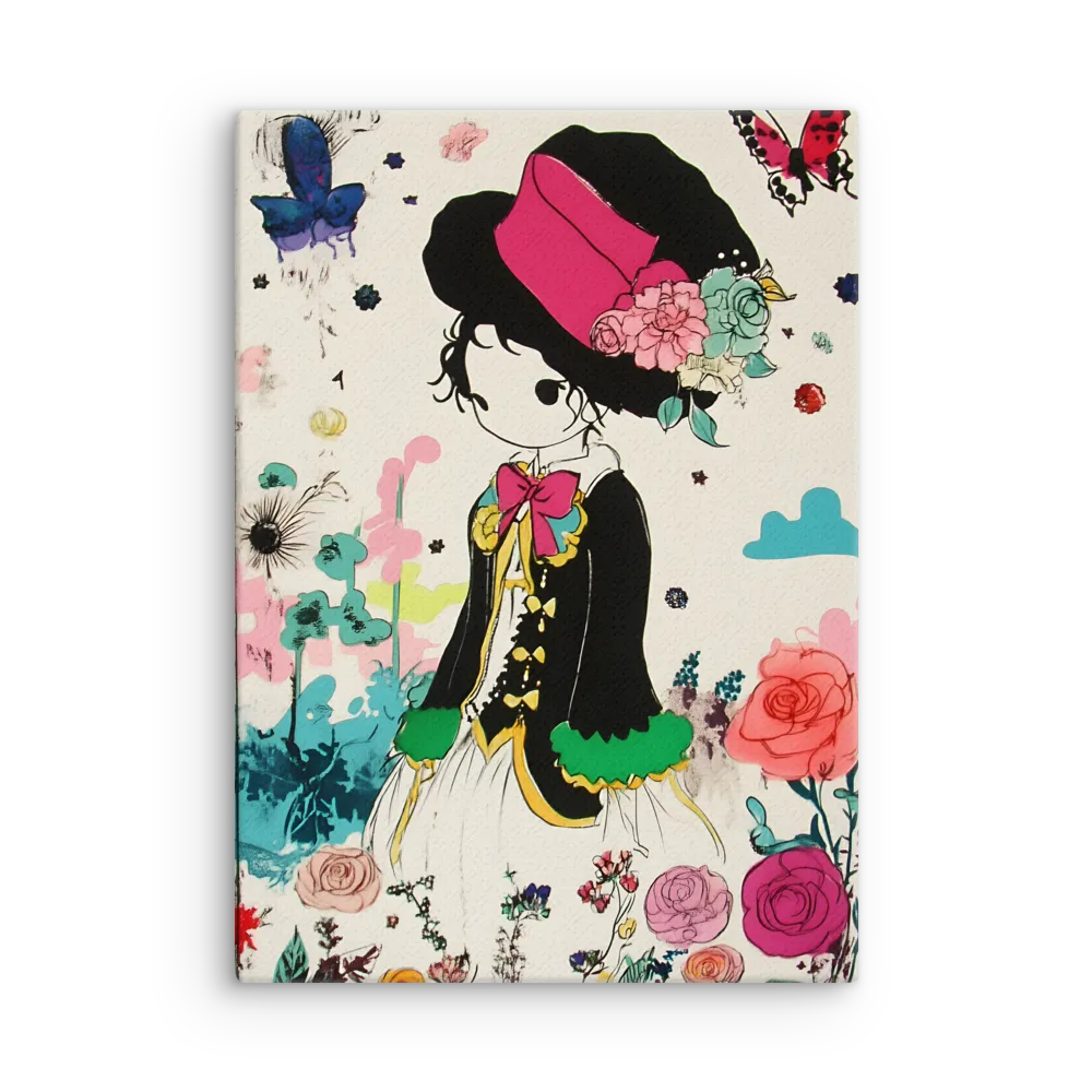 Whimsical Garden Reverie | Thin Canvas | 20″×28″