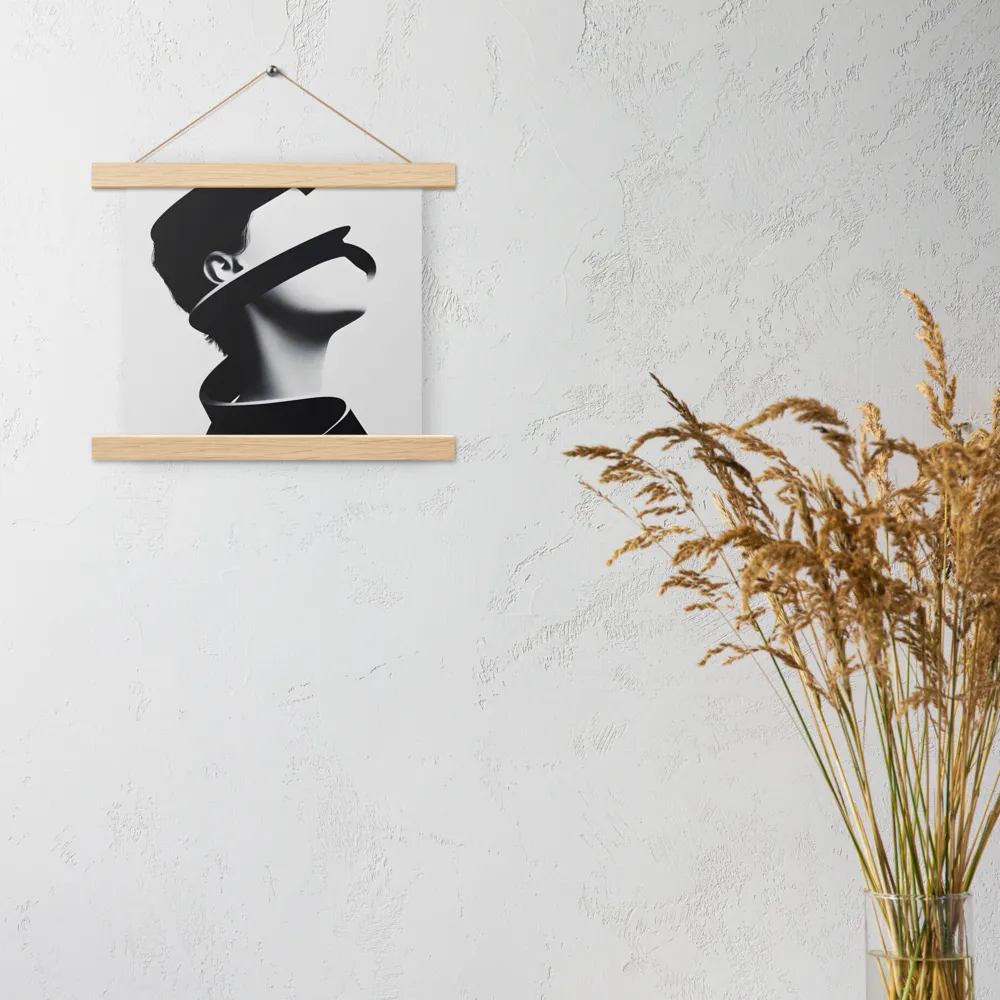 Entwined Identity | Poster With Oak Wood Hanger | 10″×10″