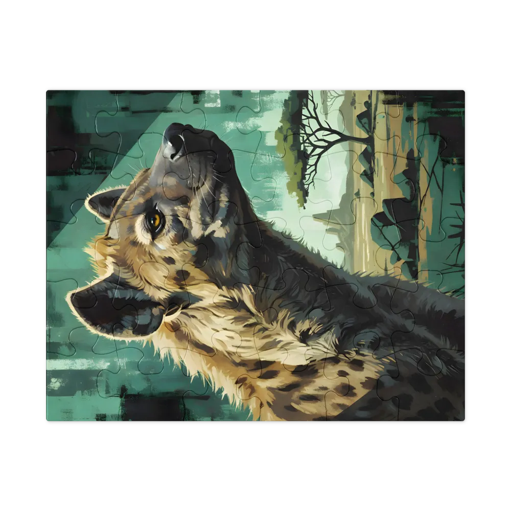 Savanna Sentinel 
 Jigsaw Puzzle in Tin Box