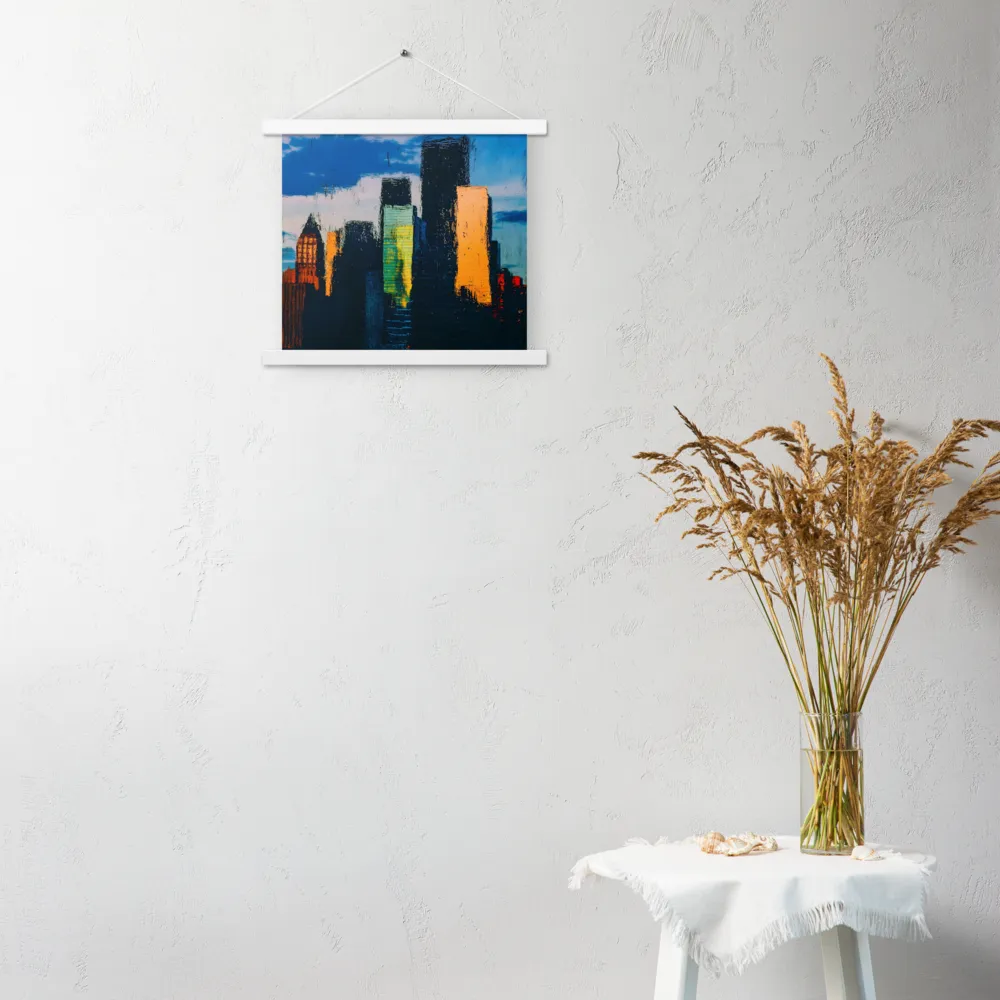 Reflections of Tranquility | Poster With White Wood Hanger | 14″×14″