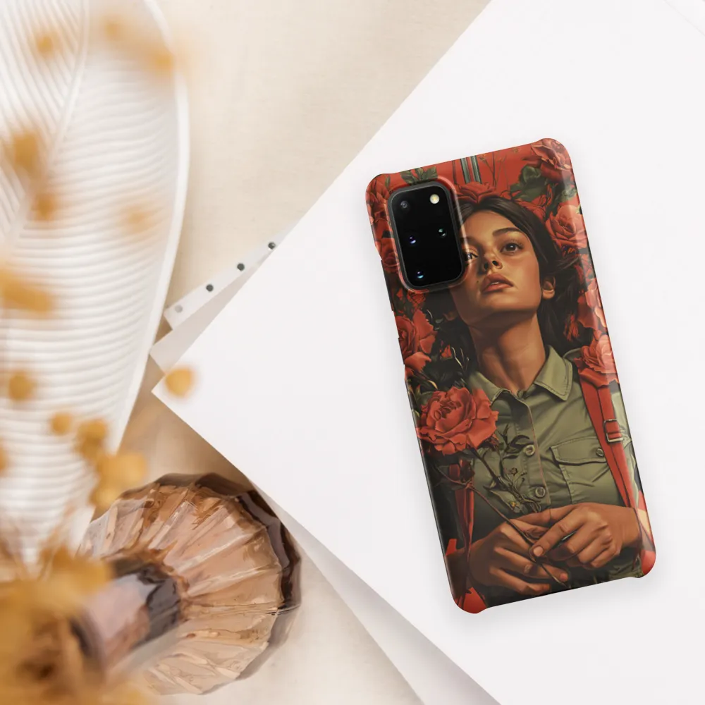 Harmony and Strength: A Portrait Among Roses