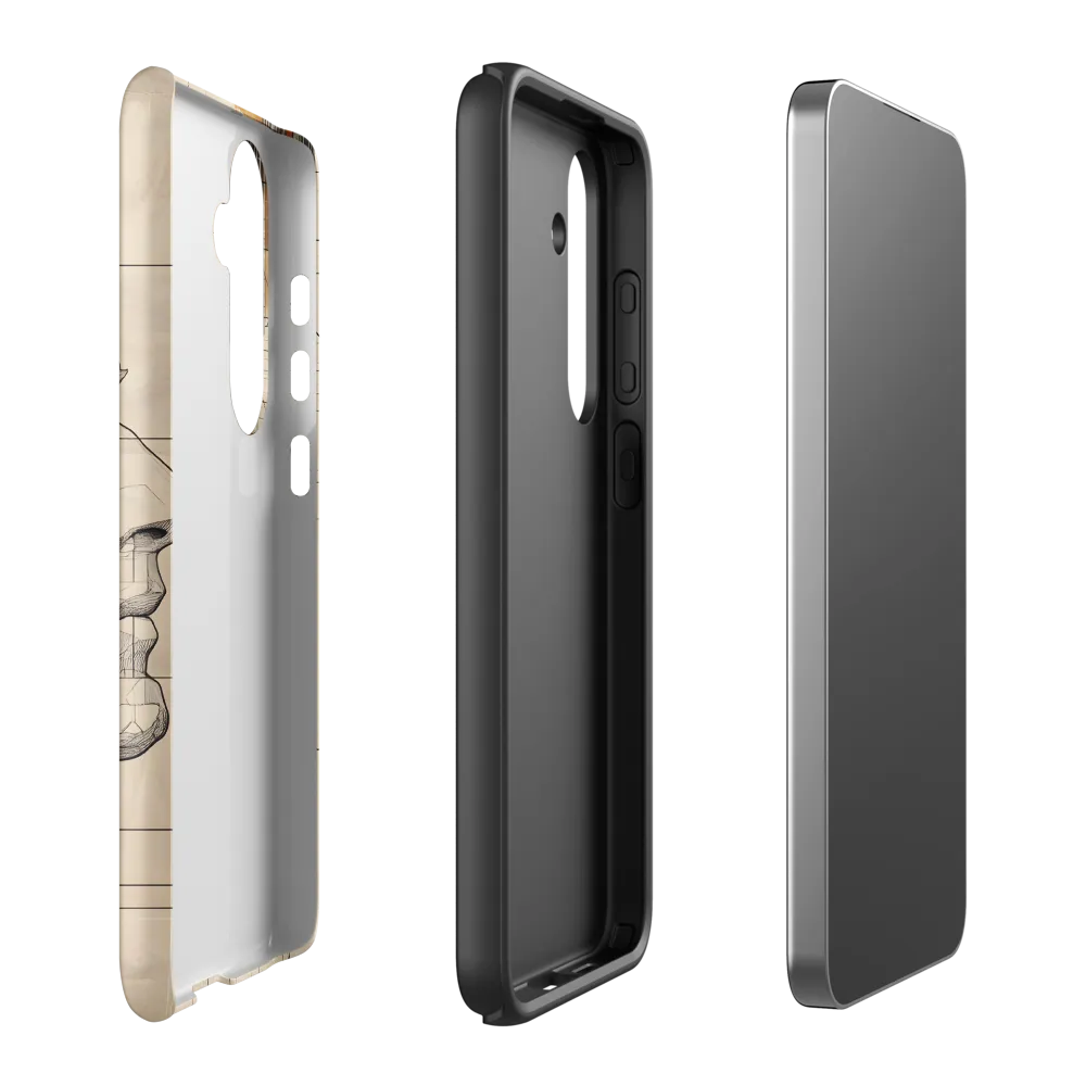 Geometric Reverie | Phone Case |  S24 Plus | Tough Case | Matte